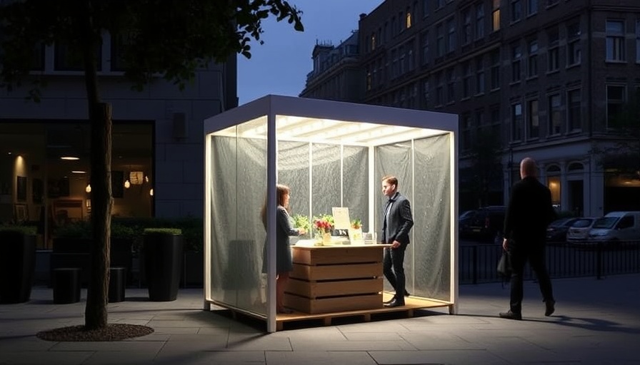 Dezeen Debate features "lovely and very transportable" Umbrella Crate Stall