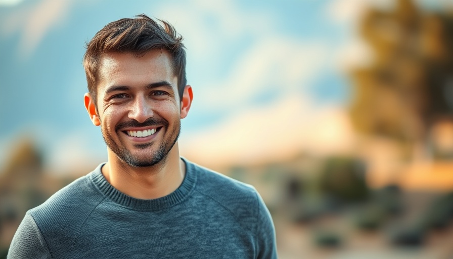 Portrait of a smiling man outdoors, uses of agentic AI in healthcare.