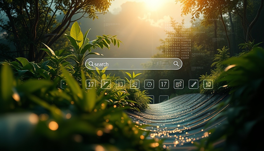 Futuristic nature-themed Sustainable Web Design concept.