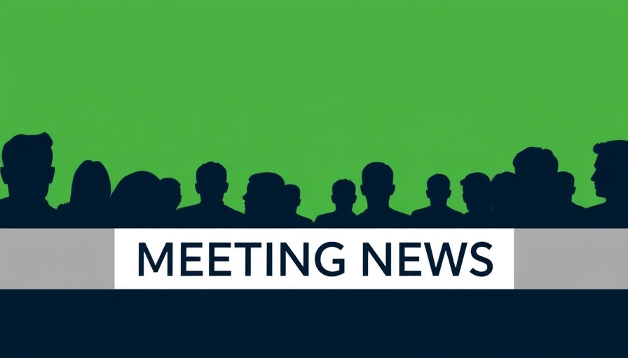 Meeting news banner with green background and silhouettes related to once-weekly insulin for type 2 diabetes.
