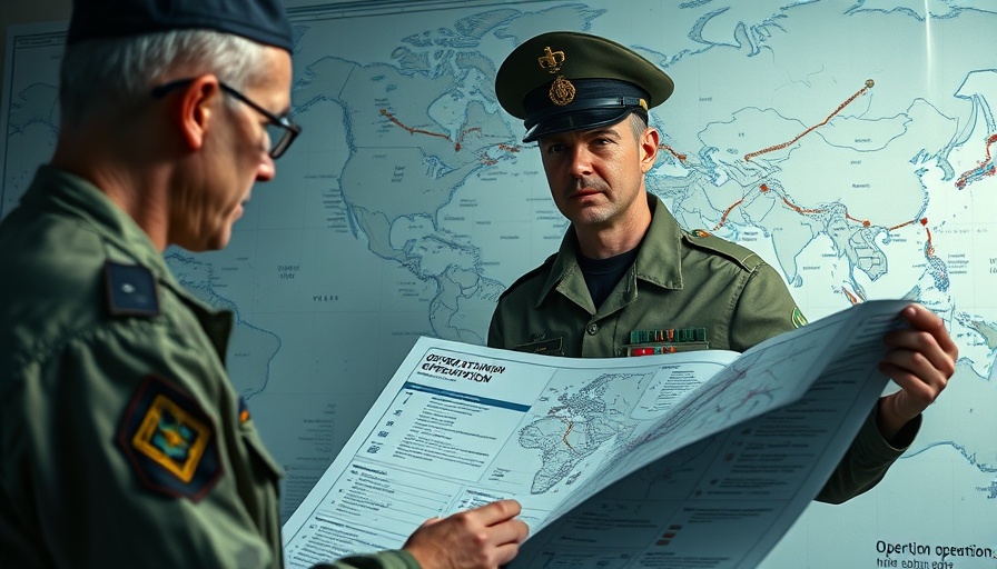 Military officer presents plan on Iran regime change map.