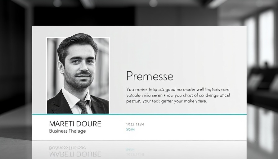Senior Care Franchise Growth: Executive profile card design.