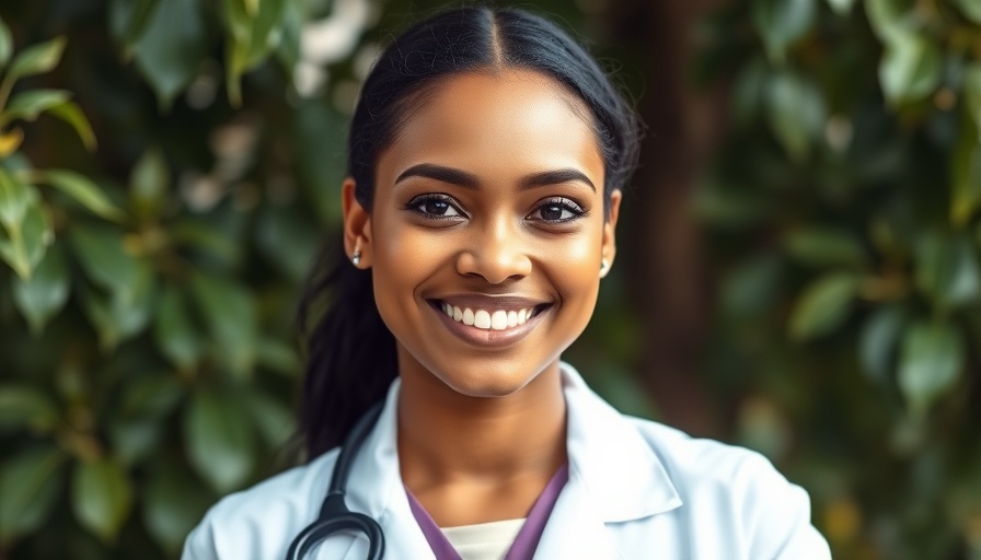 Professional healthcare worker outdoors, highlighting peer support in healthcare burnout.