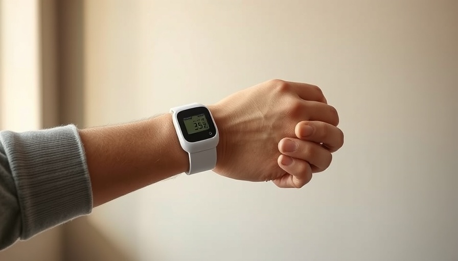 Continuous glucose monitor on arm highlighting disparities in prescriptions.