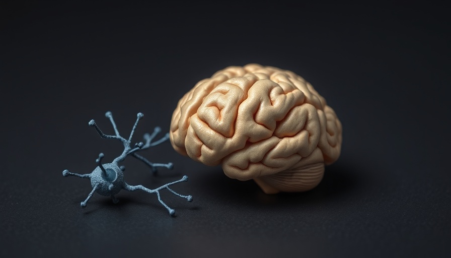 Miniature brain and nerve cell models illustrating targeted drug delivery for brain diseases.