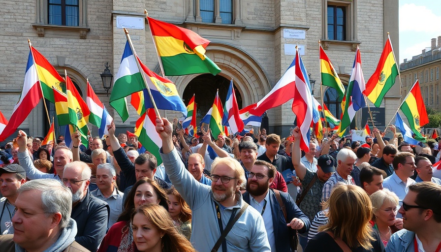 Protest outside historic UK building against government ban on Palestine Action.