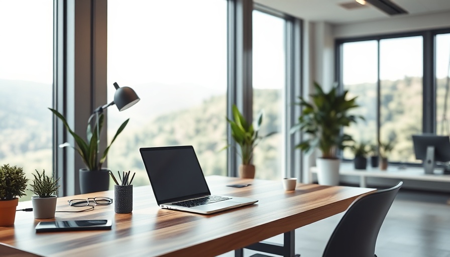 Modern workspace setup for spinal cord disease management for digital nomads.