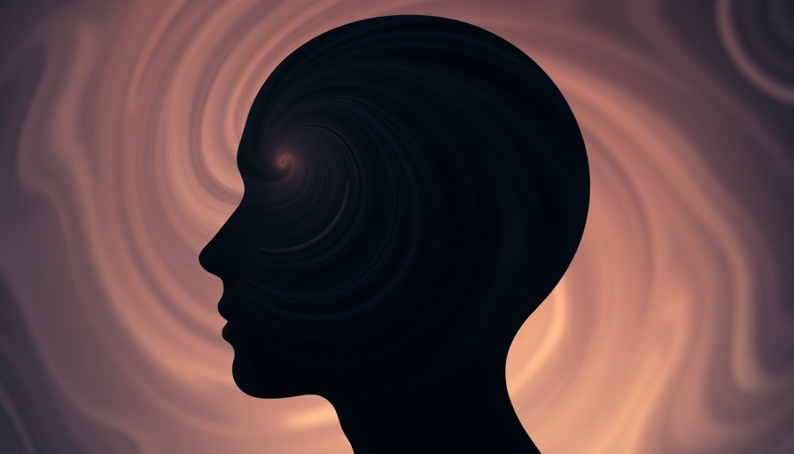 Abstract swirling patterns depicting vestibular migraines.