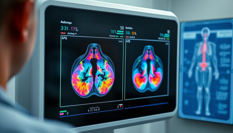 Advanced pain-free breast imaging system with colorful scans.