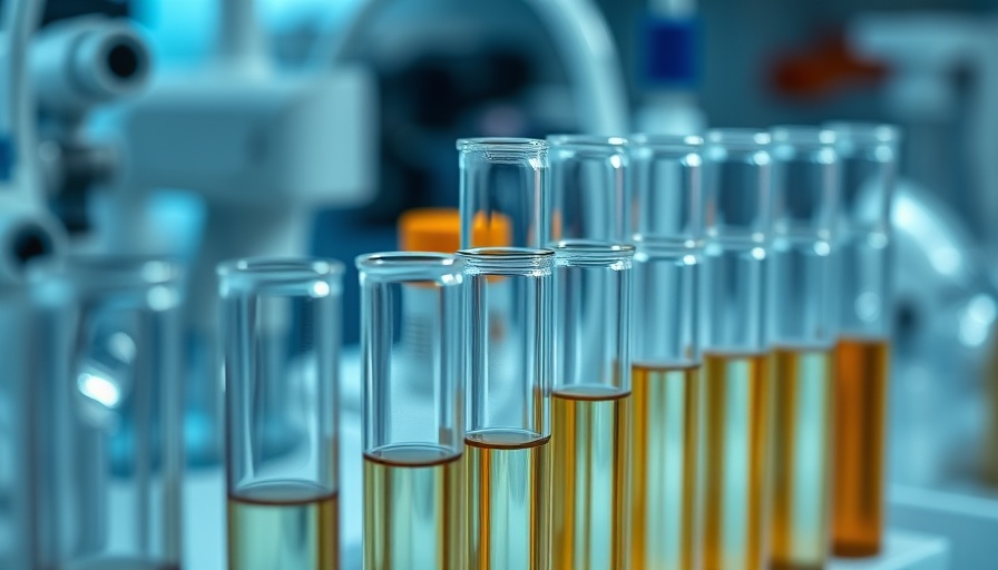 Test tubes in lab for Mycobacterium infections clinical trials