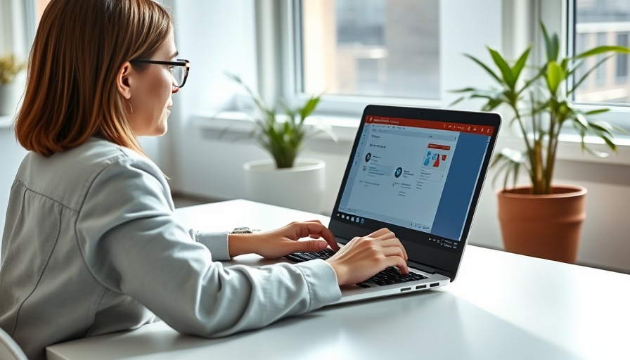 Person exploring underrated PowerPoint features on laptop.