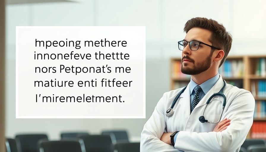 Educational banner highlighting AI in medicine implementation quote.