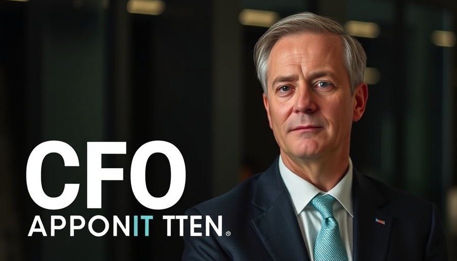 GarageExperts appoints Ken Vickers as CFO announcement graphic.