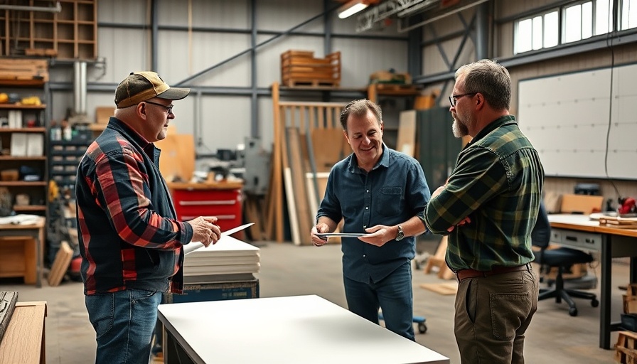 Discussion in a sign installation workshop, investing in franchise.