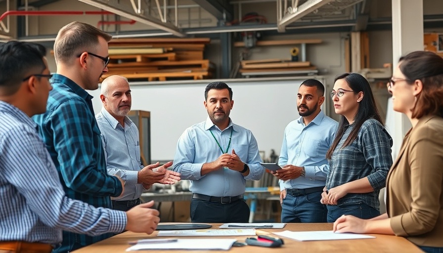Professionals discuss sign installation franchise investment opportunities.