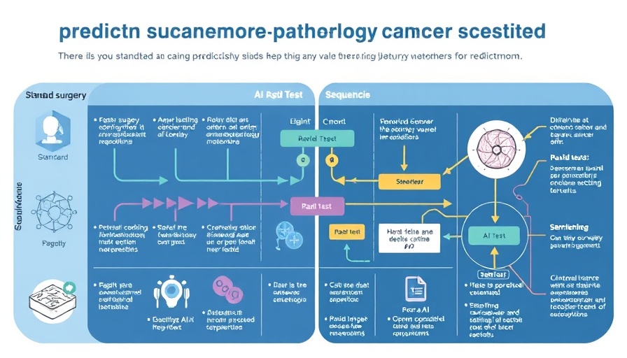Infographic of clinical workflow for AI model predicting cancer mutations from pathology slides.