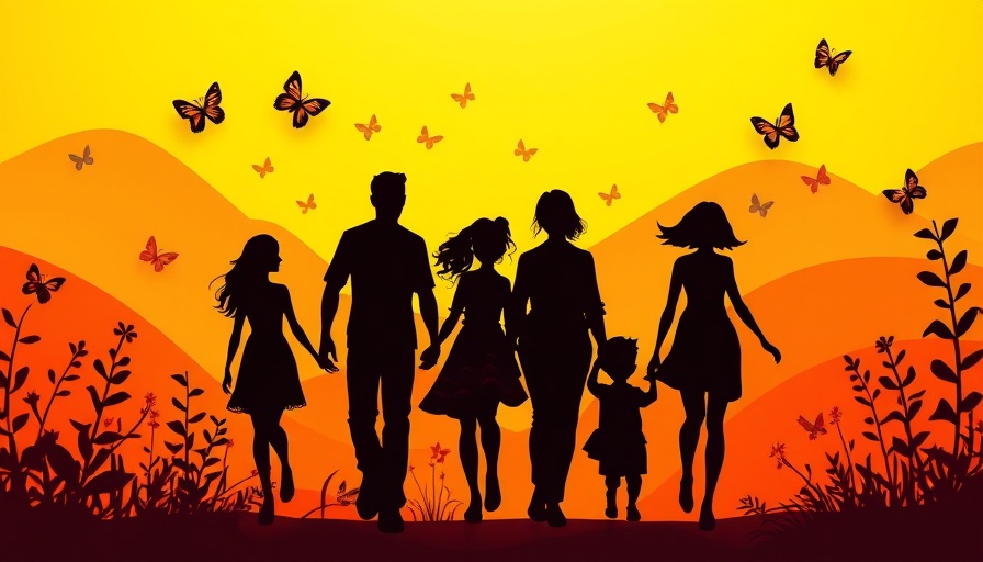 Finding joy in a monetized world: colorful family scene.