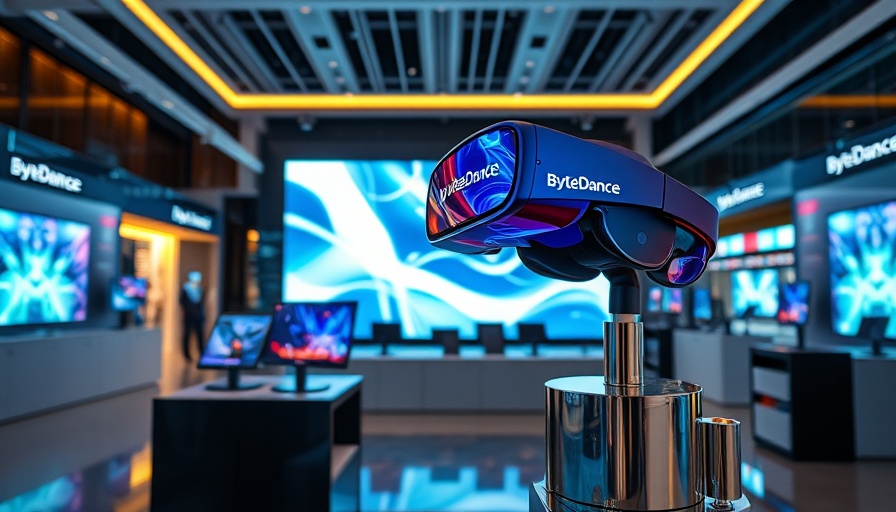 ByteDance Mixed Reality Goggles display in a modern retail setting.
