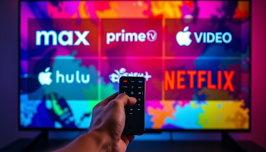 Best Streaming Deals display with various streaming service logos and a hand holding a remote.