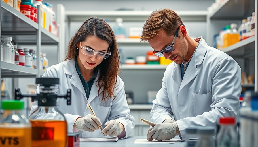 Scientists in lab researching safer mRNA vaccines.