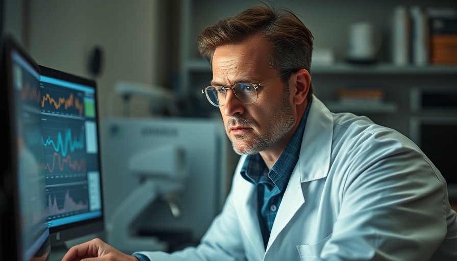 Scientist analyzing data in a lab, depicting NIH funding cuts impact on drug development.
