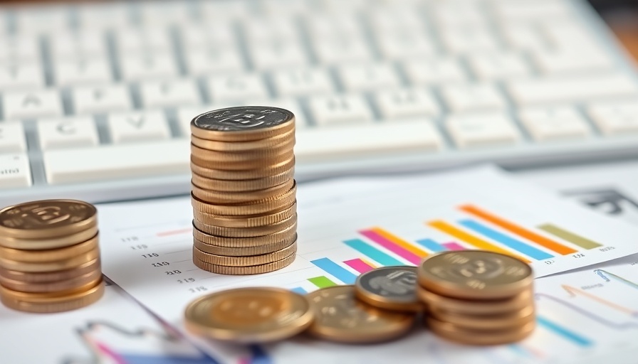 Stacks of coins on financial graphs representing emerging markets for franchises.