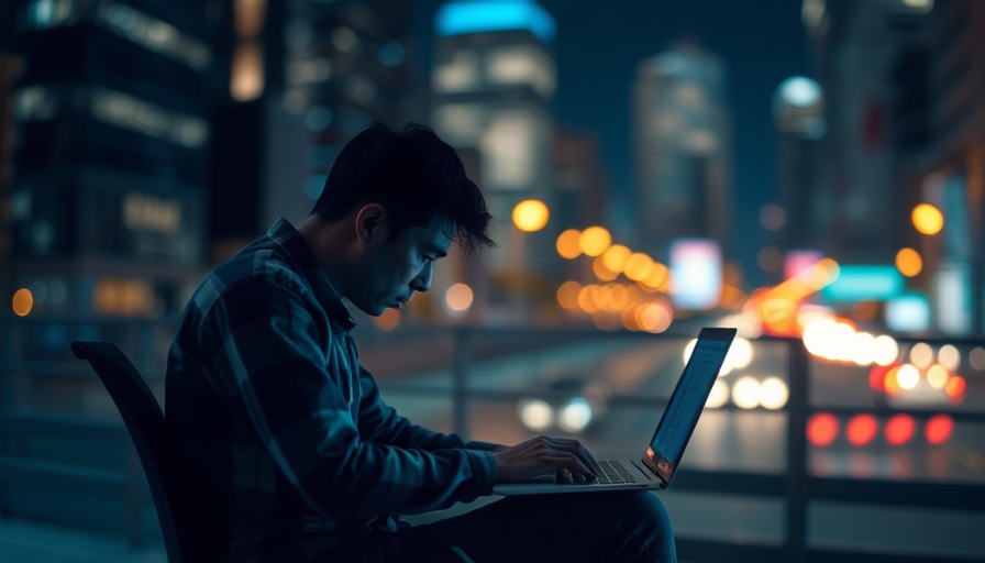 Abstract concept of depression among digital nomads.