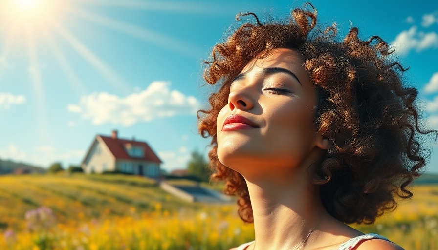 Woman enjoying nature for mental health support.