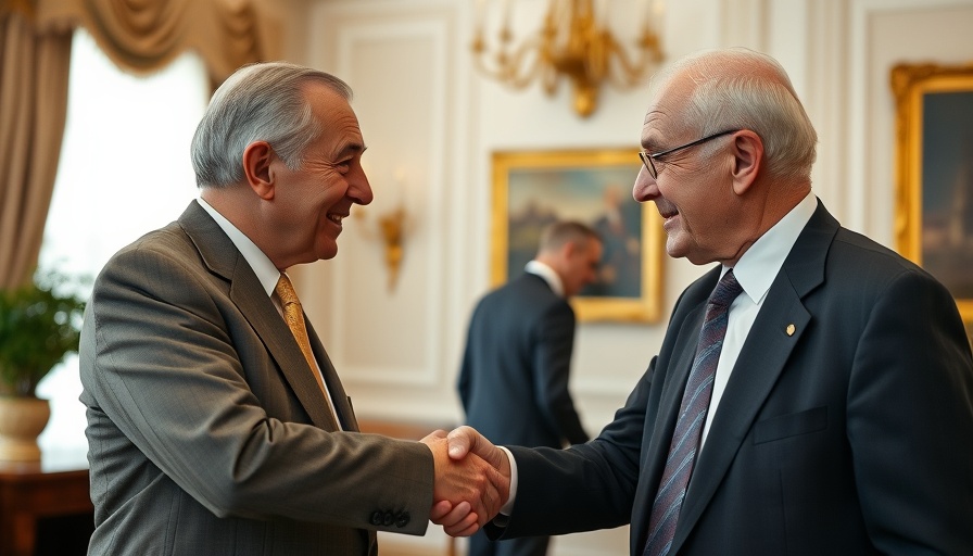 Diplomatic meeting discussing tariff impact on franchise operations.
