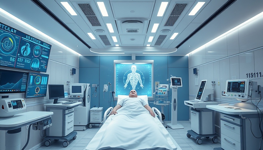 Innovative hospital room with digital tech in healthcare.