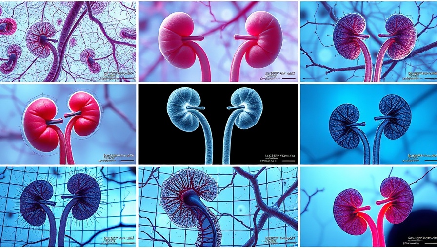 Microscopy images of human kidney organoids, various stages.