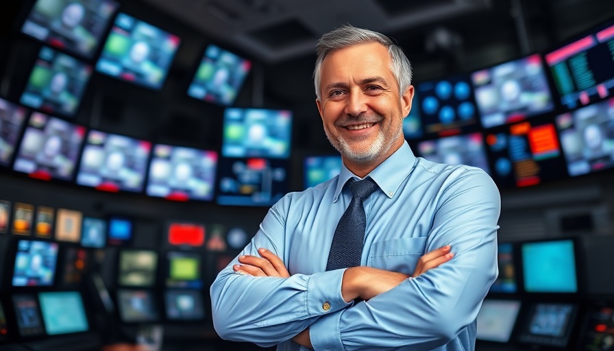 Middle-aged man in control room represents historical political figures in healthcare.