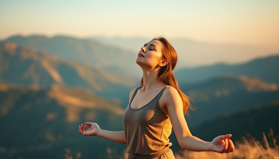Serene woman meditating in nature combines IOP and aftercare for recovery.