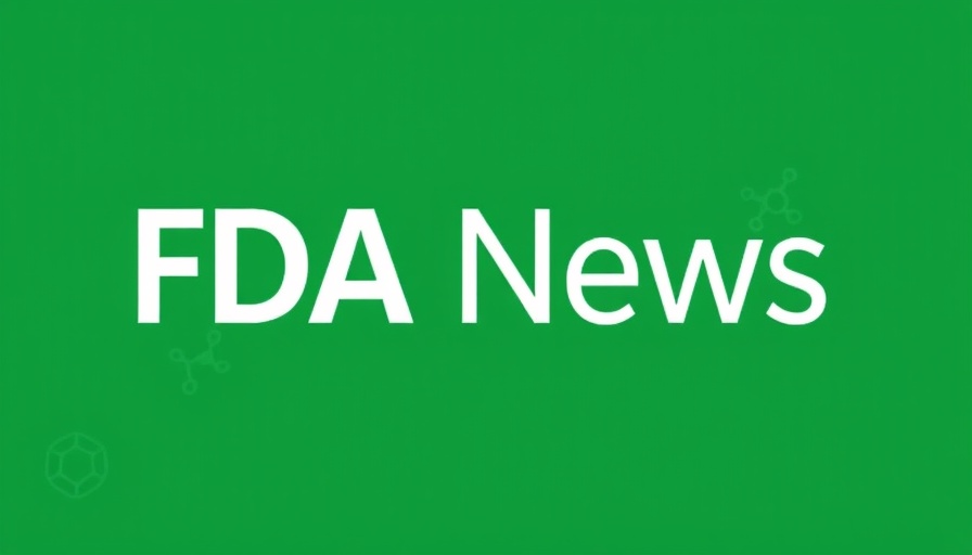 FDA News graphic with medical symbols for oral therapy updates.