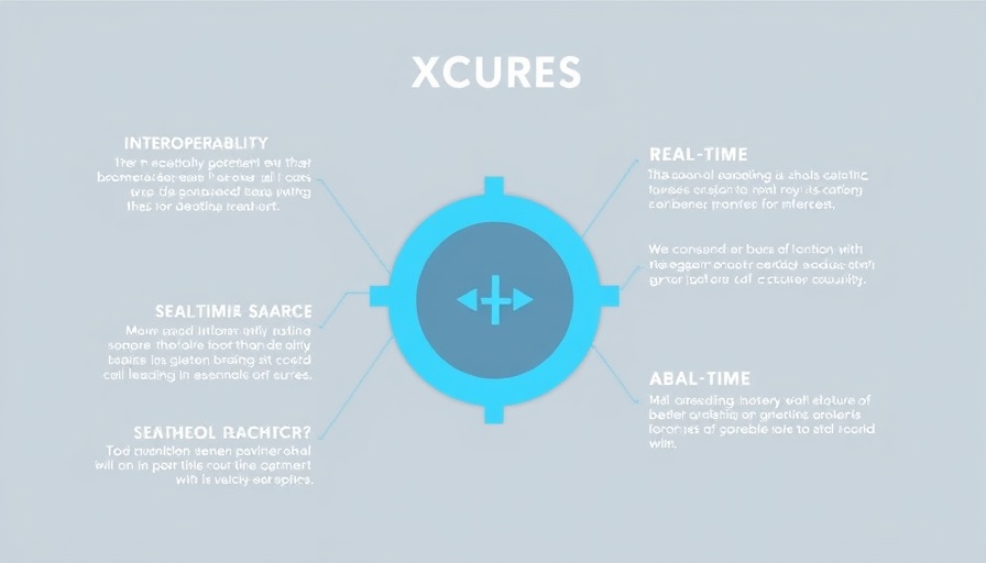 xCures IAS Solution graphic displaying clinical data features.