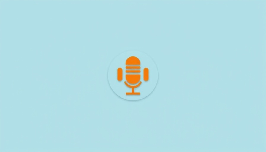 Minimalist podcast icon on light blue background for best AI podcasts 2025