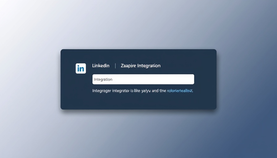End-user authentication interface for LinkedIn and Zapier integration