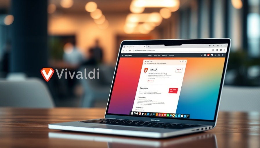 Switch from Gmail to Vivaldi's Email Client on a laptop screen.