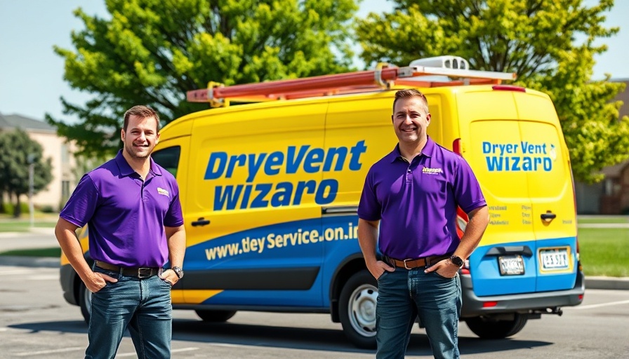 Dryer Vent Wizard franchise van with two team members