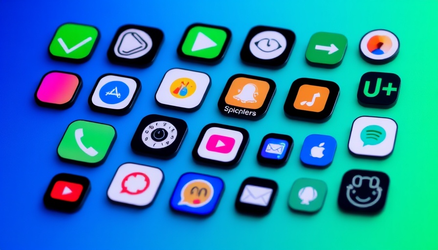 Dark Mode App Icons on iOS with vibrant display.