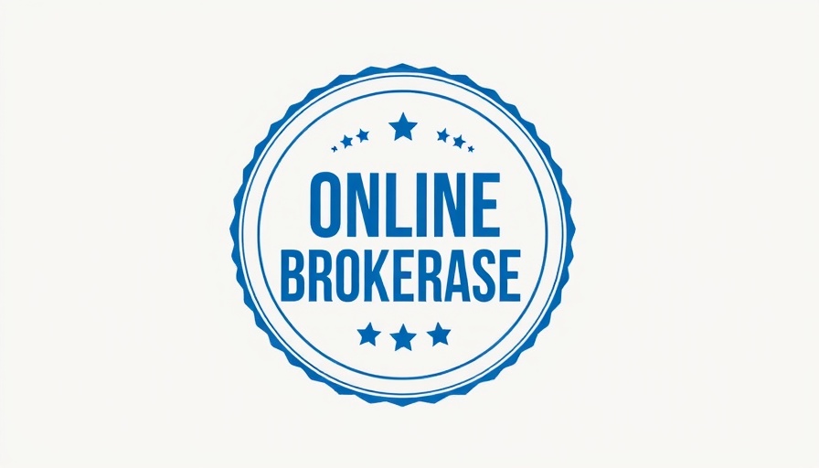 AI Stocks: Online brokers award badge illustration.