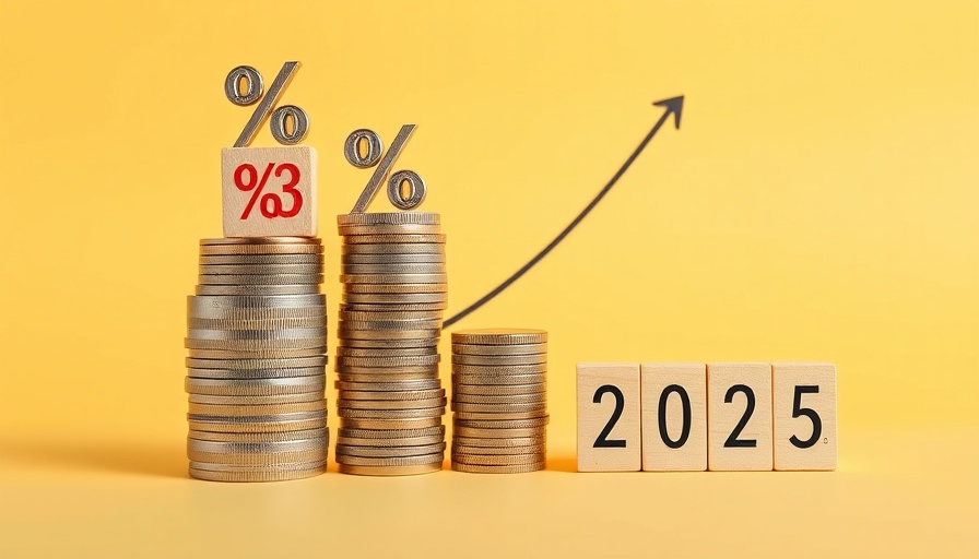 Illustration of 2025 tax policy with blocks and percentages.