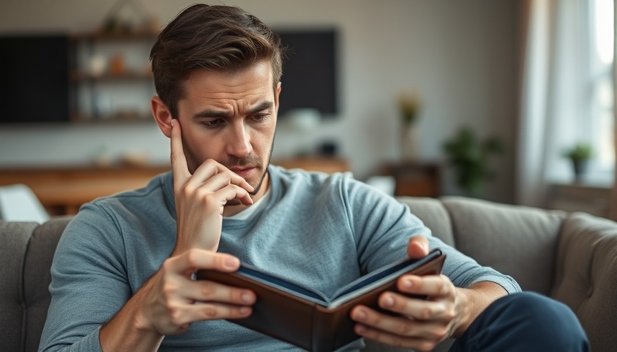 Concerned man with empty wallet reflecting on wage garnishment.