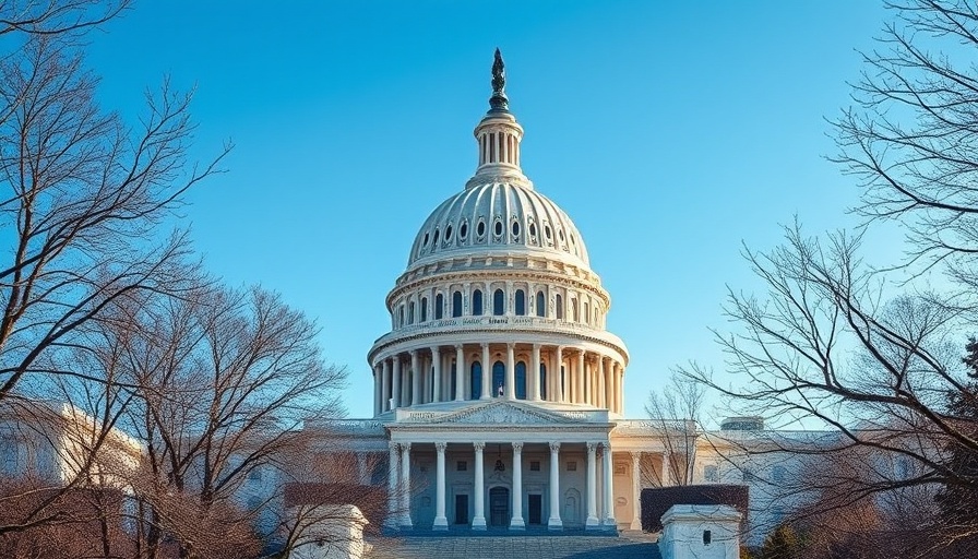 U.S. capitol dome with flag, symbolizing tax reform.