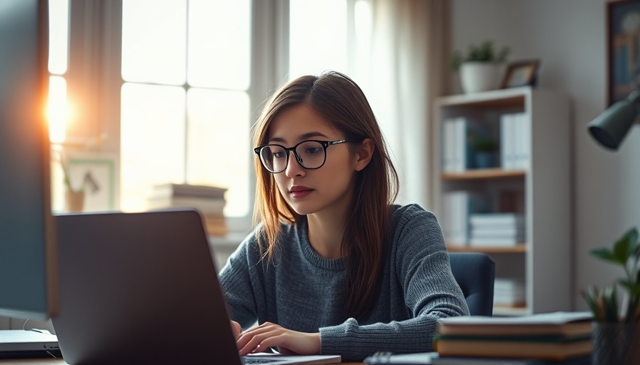 Focused woman thinking about nonresident income tax at home office.