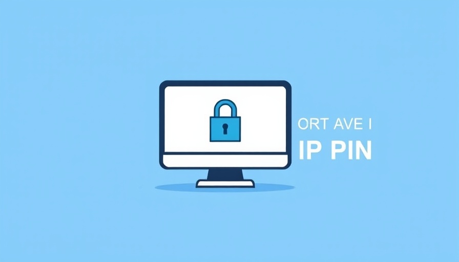 Icon of a computer with a lock, get IP PIN