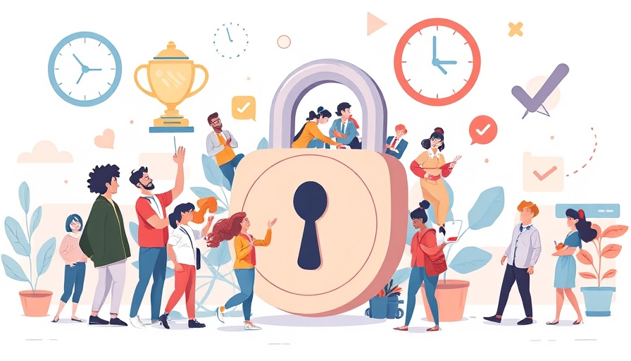 Taxpayer Advocate Service success stories illustration with oversized key and lock.