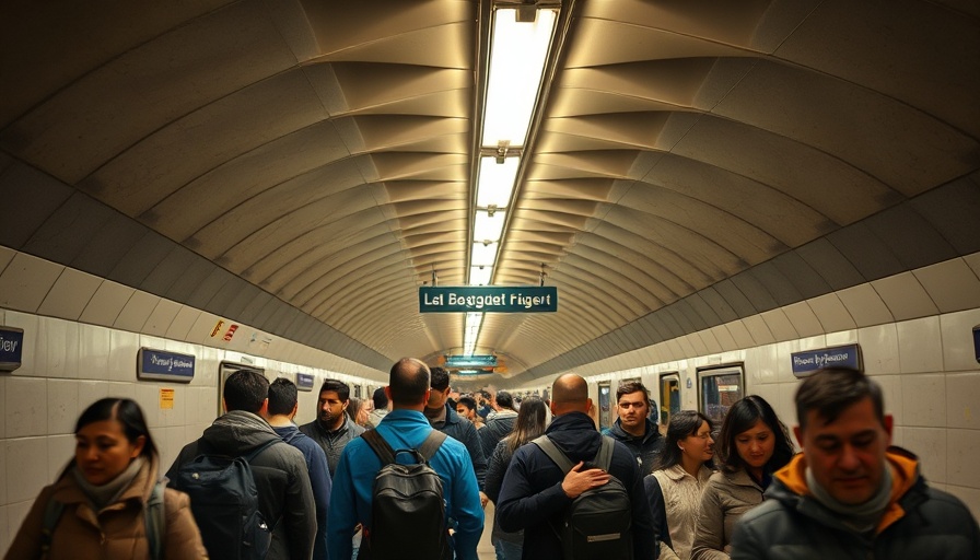 Commuters at metro station illustrating federal workers termination.