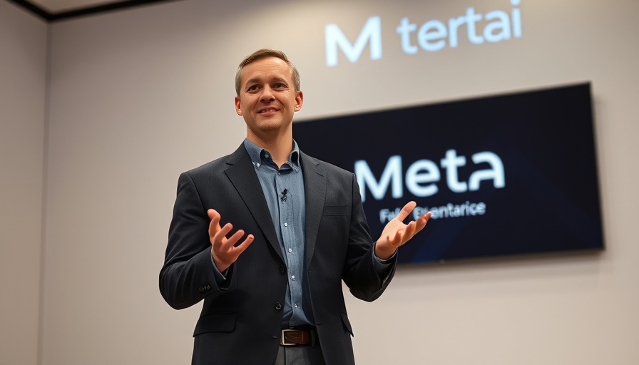Presentation on Meta AI with Voice at tech event.