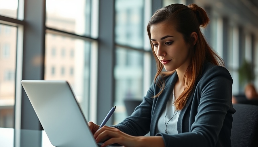 Contemplative woman analyzing data, illustrating how to calculate downside risk.